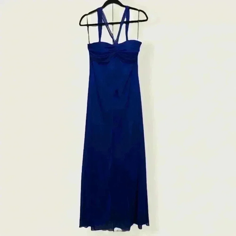 B Smart Royal Blue Maxi Dress Size 14